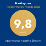 Croatia - Šibenik - Vodice - Awards - Booking Traveller Review Award 2020